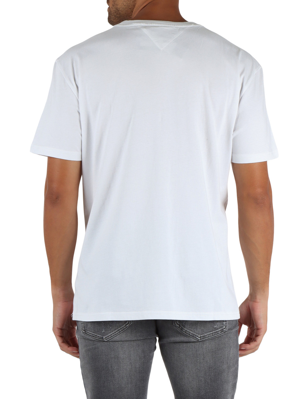 BIANCO | T-shirt in cotone con stampa logo frontale