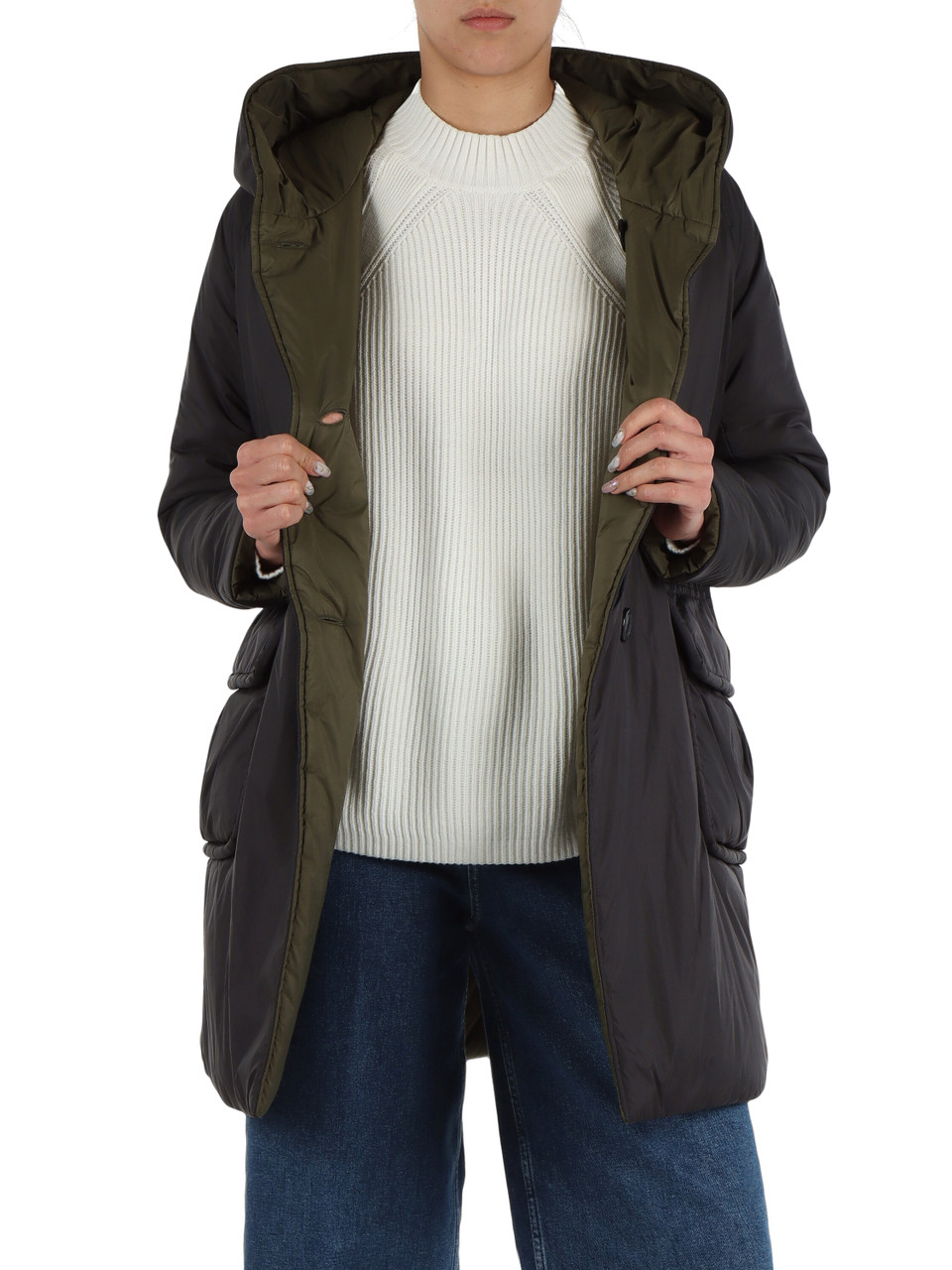 NERO | Giacca reversibile con cappuccio LEMORAY