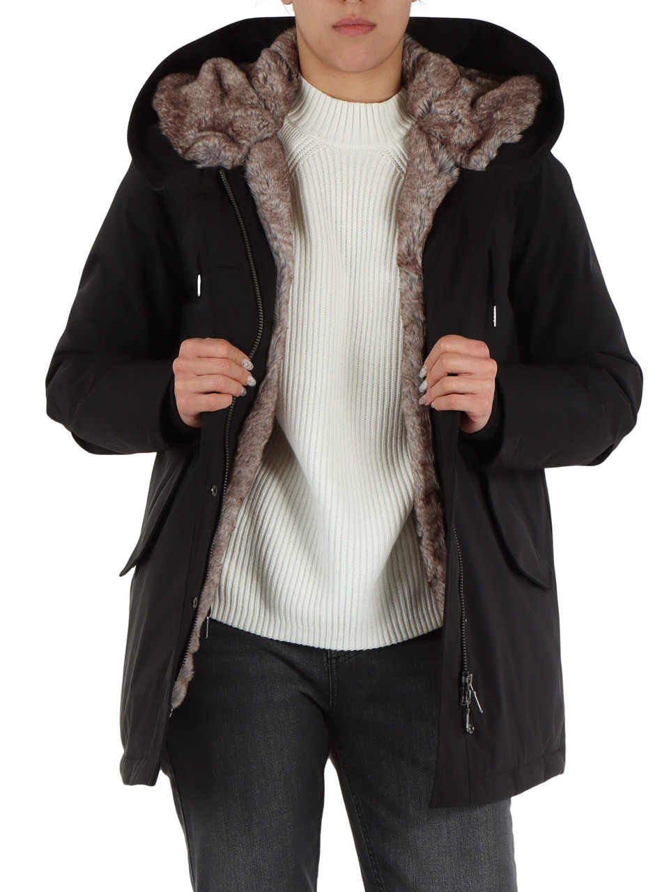 NERO | Giacca con cappuccio LANIGAN Tech 2.0
