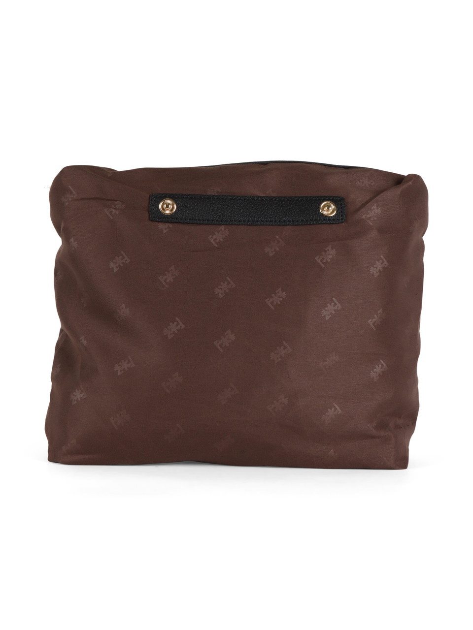 NERO | Borsa effetto martellato con maxi pochette interna