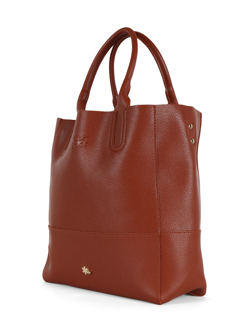 CUOIO | Borsa effetto martellato con maxi pochette interna