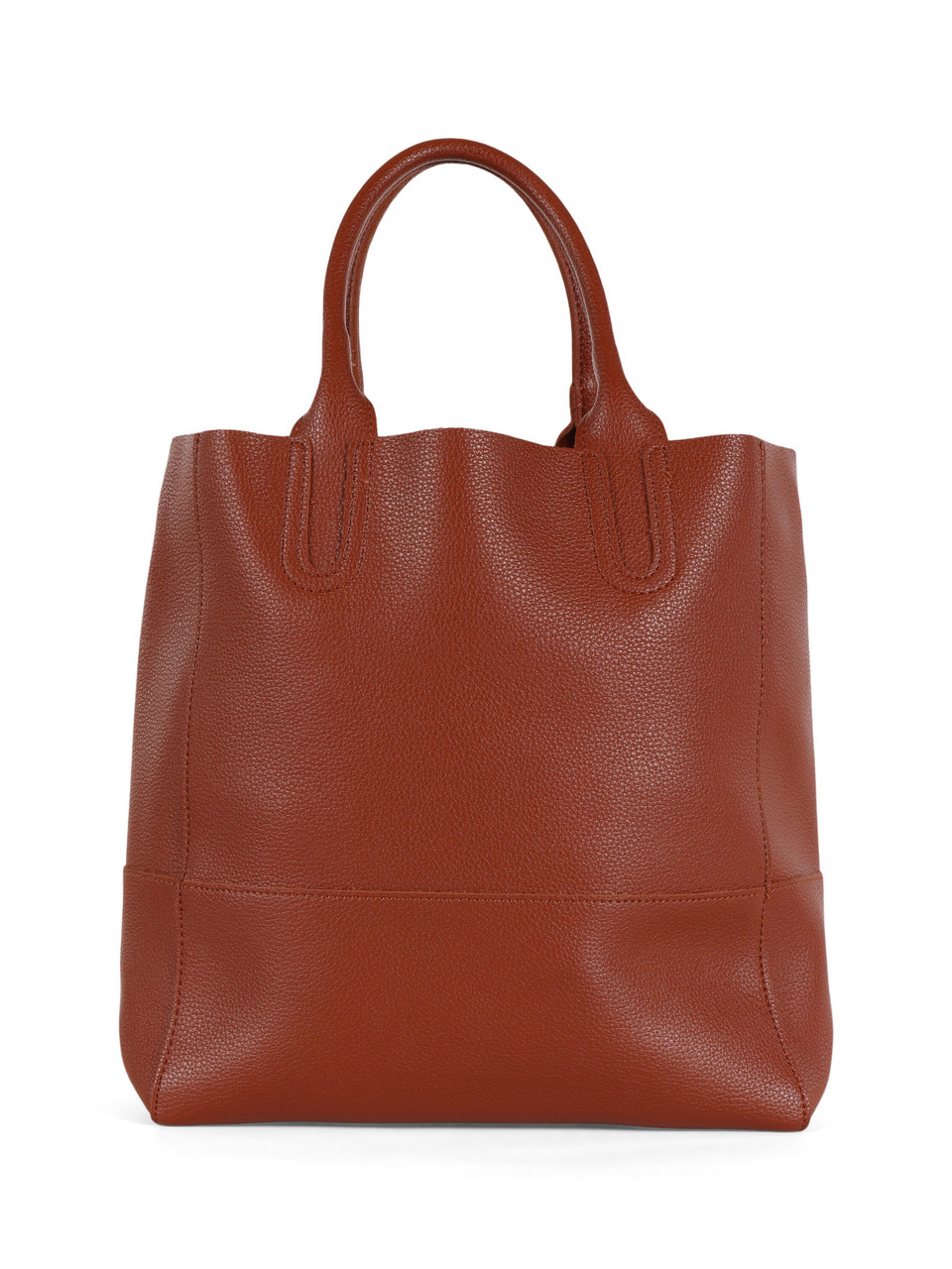 CUOIO | Borsa effetto martellato con maxi pochette interna