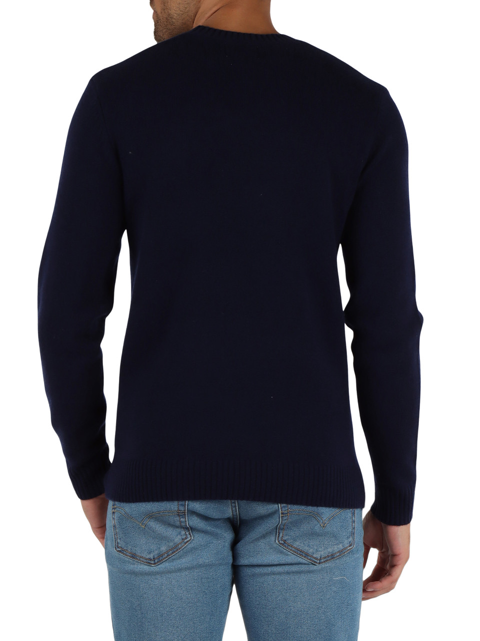 BLU SCURO | Maglia in misto lana ORIGINAL HOUSEMARK