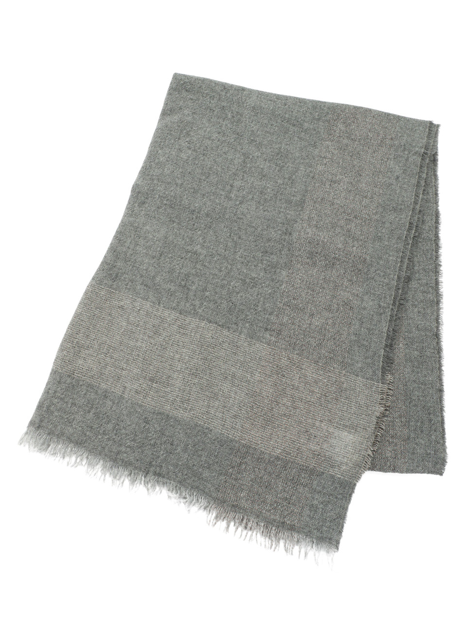 GRIGIO | Sciarpa in misto lana e cashmere