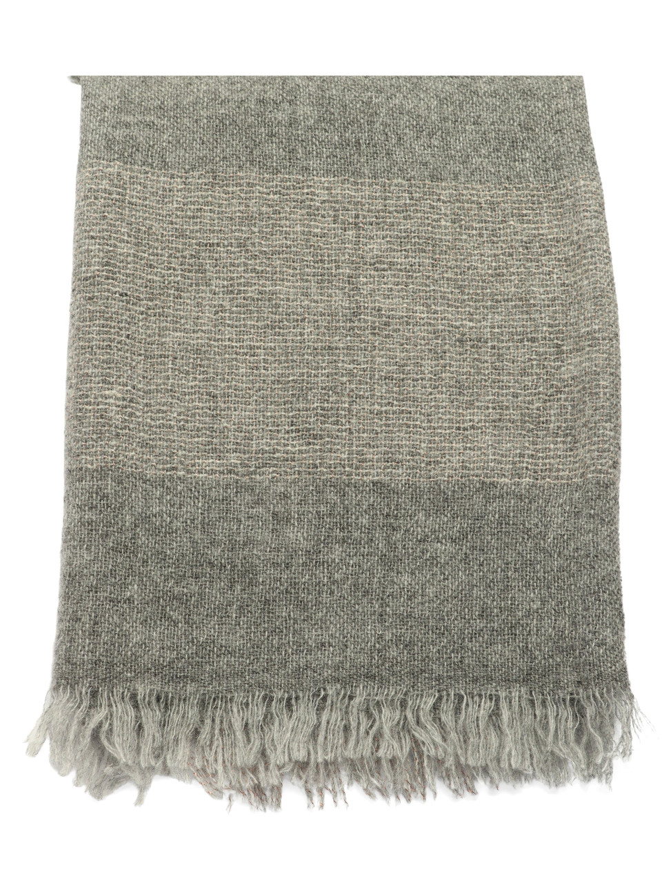 GRIGIO | Sciarpa in misto lana e cashmere