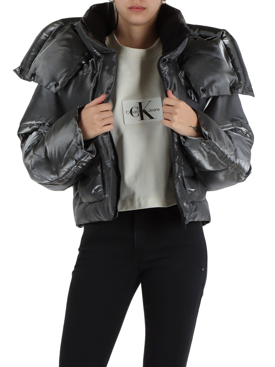 ARGENTO | Giubbotto cropped trapuntato ARGENTO | Giubbotto cropped trapuntato