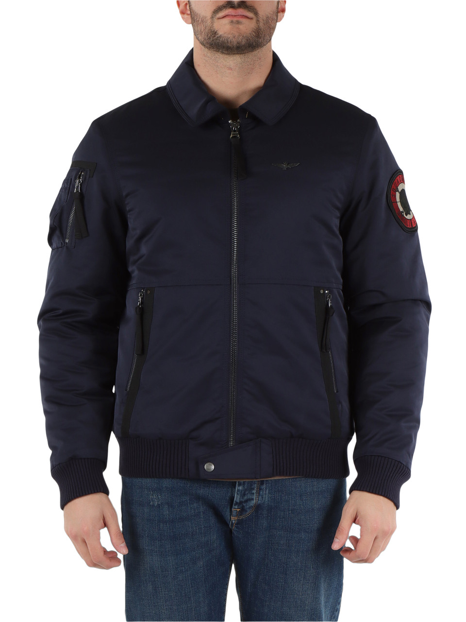 BLU SCURO | Giubbotto bomber imbottito Squadriglia