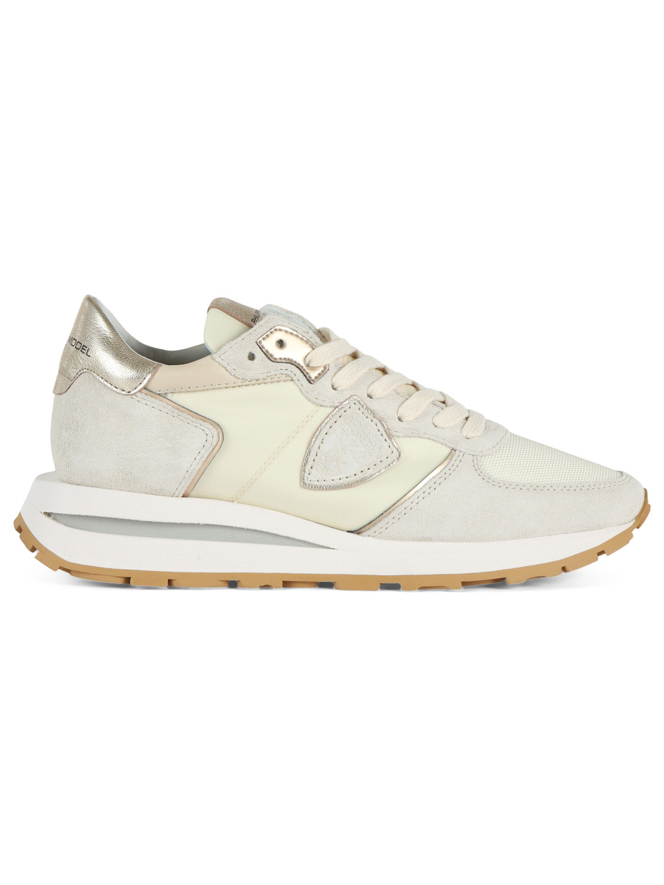 BEIGE | Sneakers in pelle e tessuto TROPEZ HAUTE