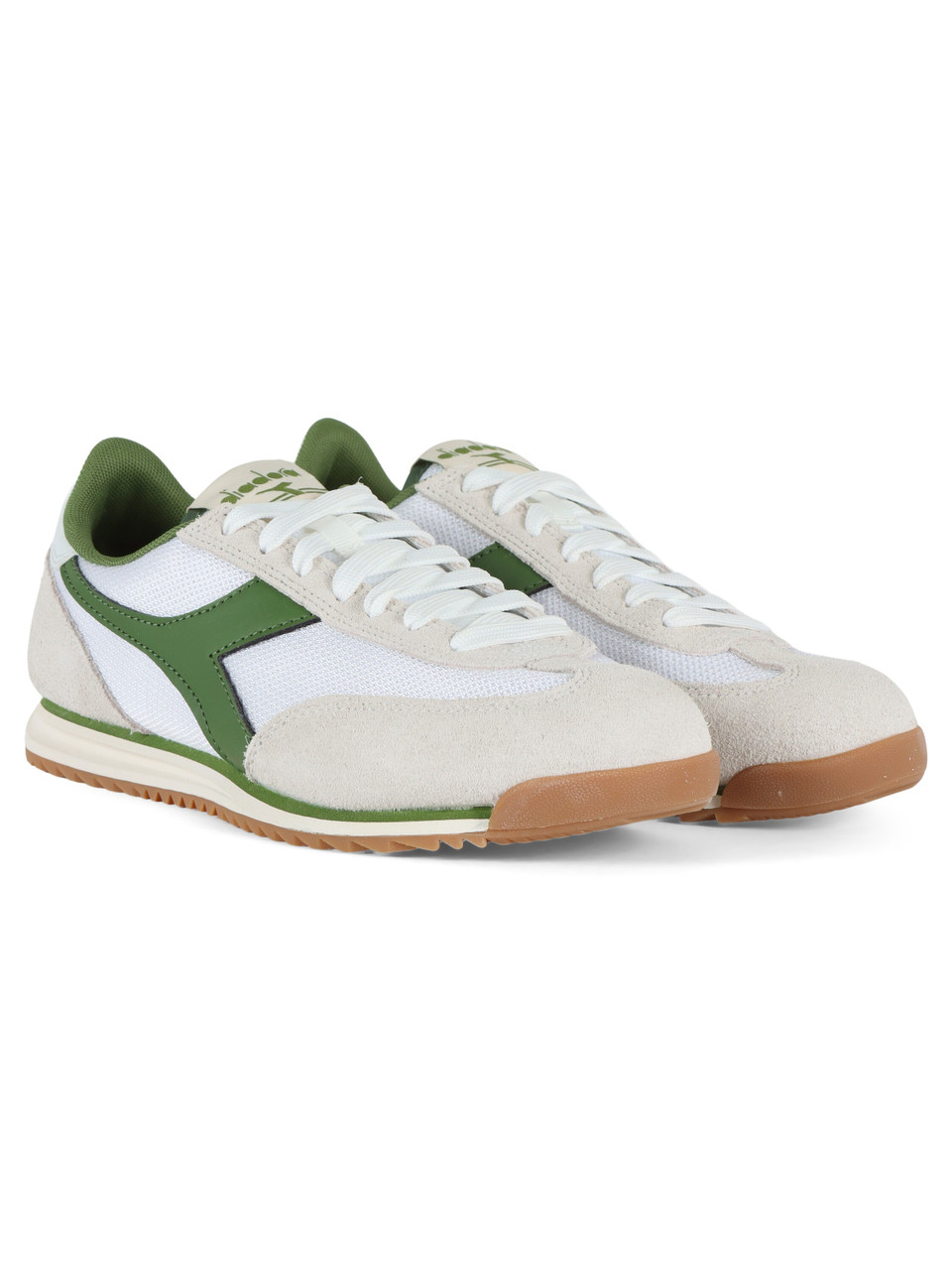 VERDE | Sneakers CROSS con inserti in suede e pelle