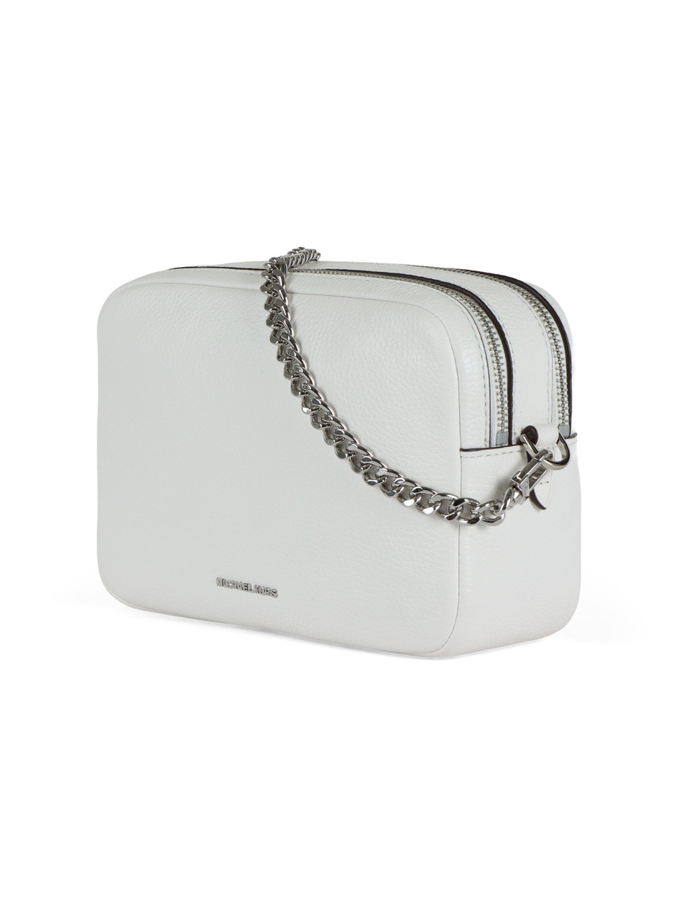BIANCO | Borsa a tracolla in pelle martellata BRYANT Medium