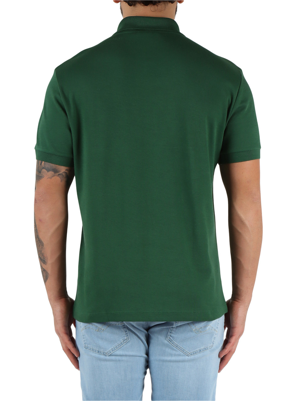 VERDE | Polo Regular Fit in cotone con patch logo