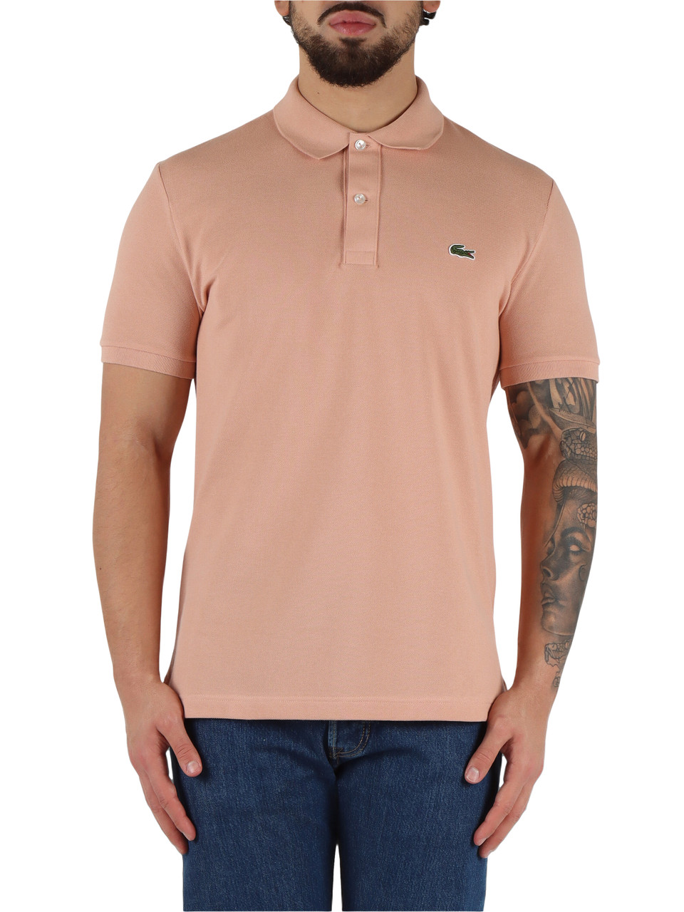 CIPRIA | Polo Slim Fit in cotone piquet con patch logo