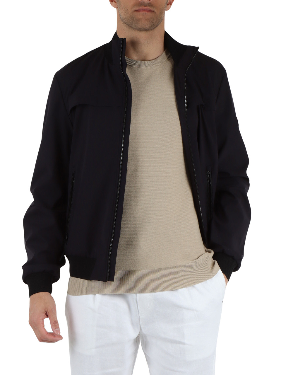 BLU SCURO | Giubbotto in tessuto due strati water repellent POTOSI MDN 01