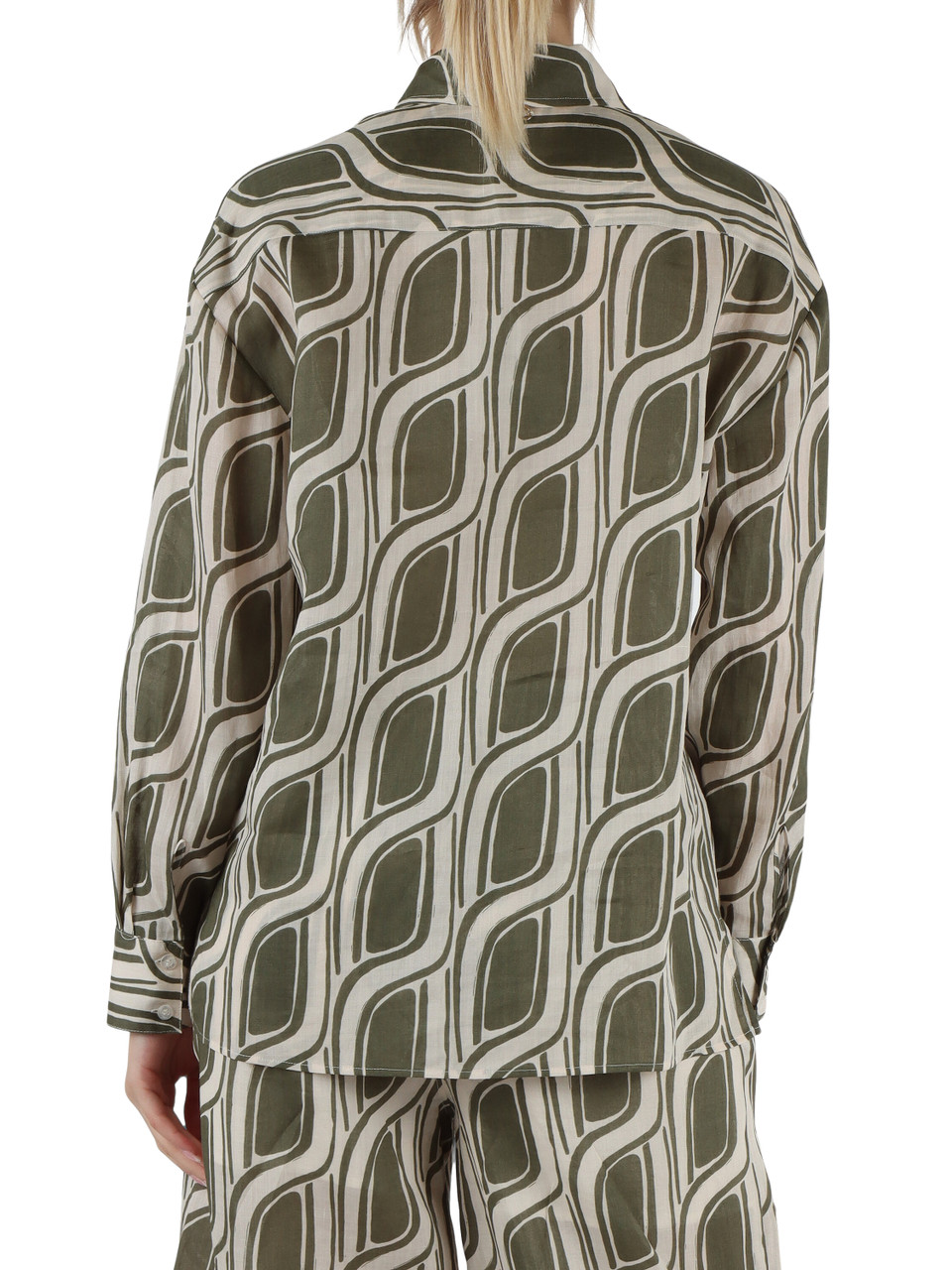 VERDE MILITARE | Camicia in ramié