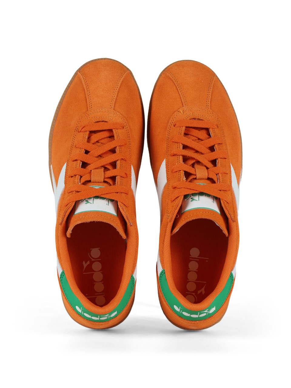 ARANCIONE | Sneakers TOKYO in suede con logo impresso