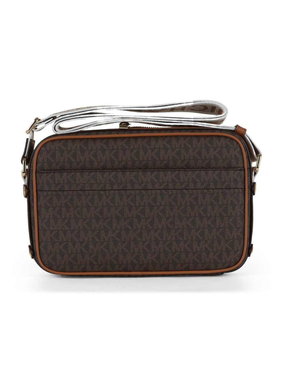 MARRONE | Borsa a tracolla MAEVE con stampa logo