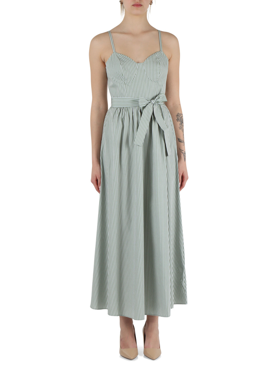 VERDE | Abito in popeline di cotone APIS