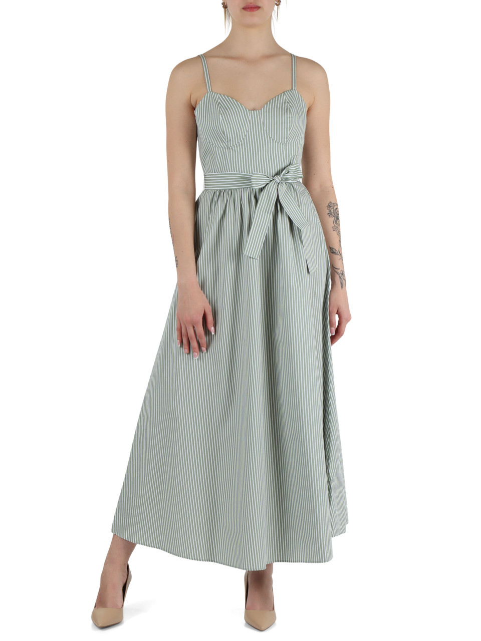 VERDE | Abito in popeline di cotone APIS