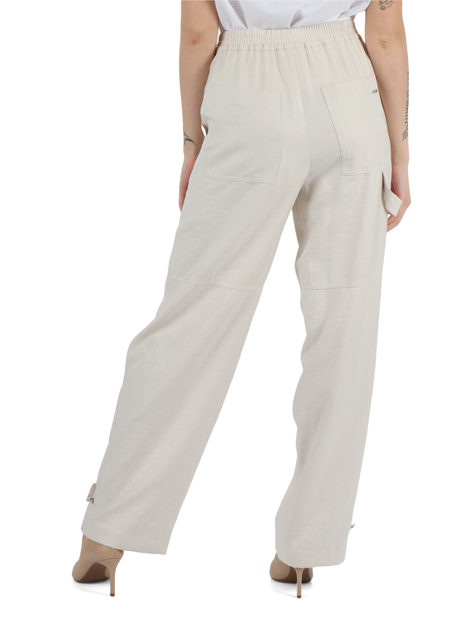 BEIGE | Pantalone in misto viscosa