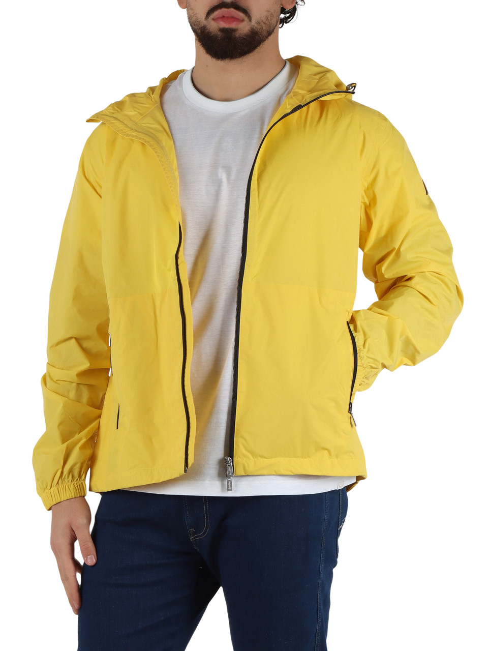 GIALLO | Giacca a vento con cappuccio EFRAM