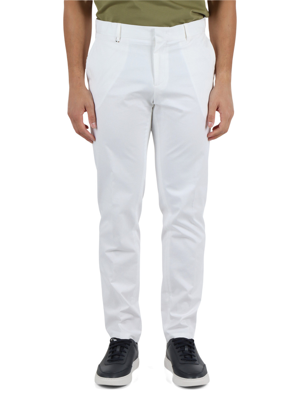 BIANCO | Pantalone slim fit in cotone stretch