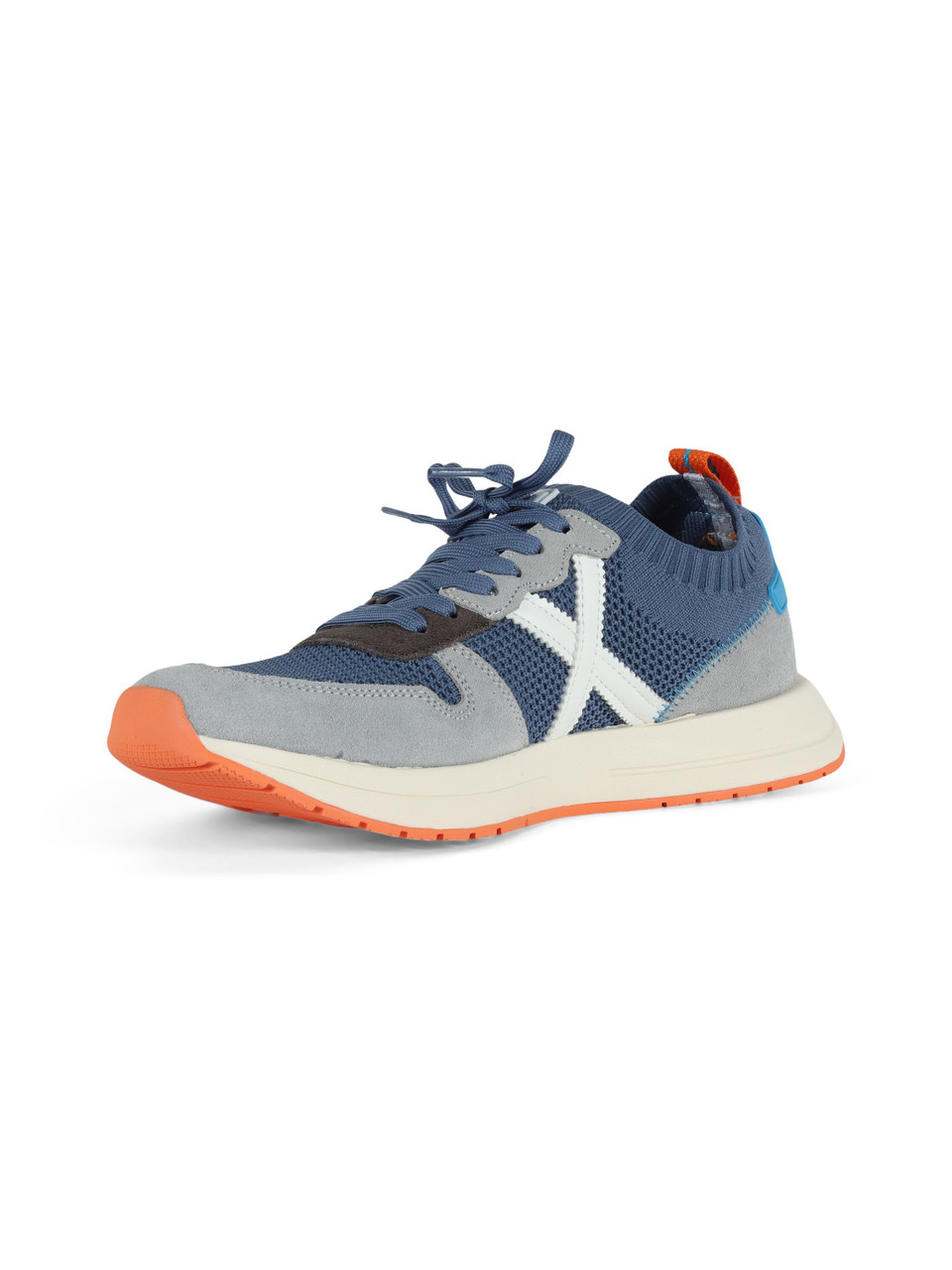 BLU CHIARO | Sneakers in pelle e tessuto NET 32