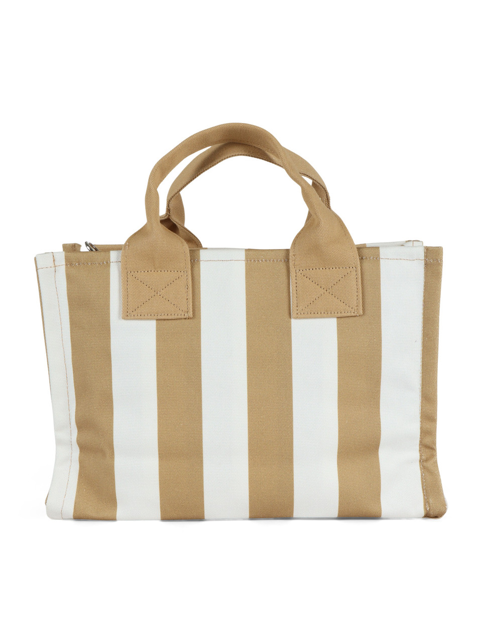 A RIGHE | Borsa a mano in canvas con ricamo logo