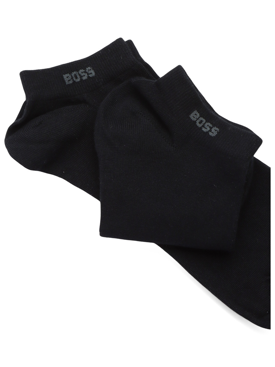 NERO | Il set comprende due paia di calzini con scritta logo jacquard