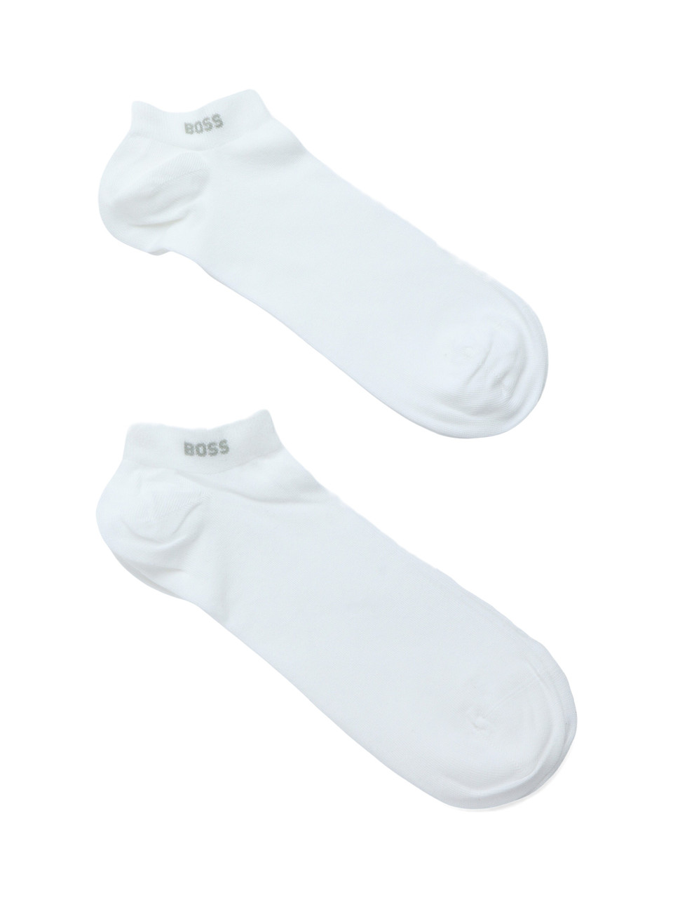 BIANCO | Il set comprende due paia di calzini con scritta logo jacquard