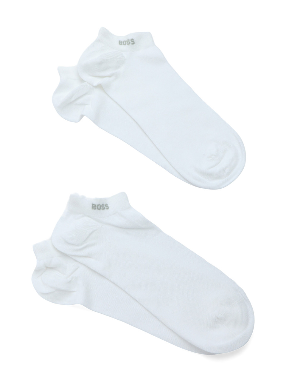 BIANCO | Il set comprende due paia di calzini con scritta logo jacquard