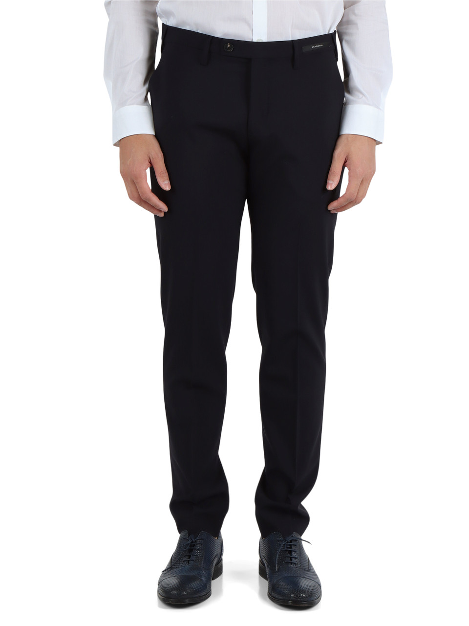BLU SCURO | Pantalone MC-BRAD MM/3798 LUNGO in fresco lana vergine