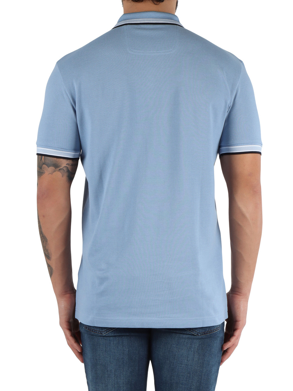 CELESTE | Polo regular fit in cotone piquet con ricamo logo