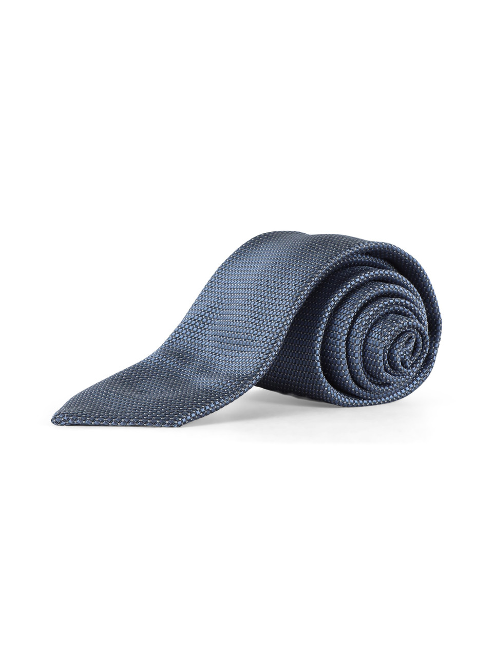 BLU CHIARO | Cravatta in misto seta con motivo decorativo