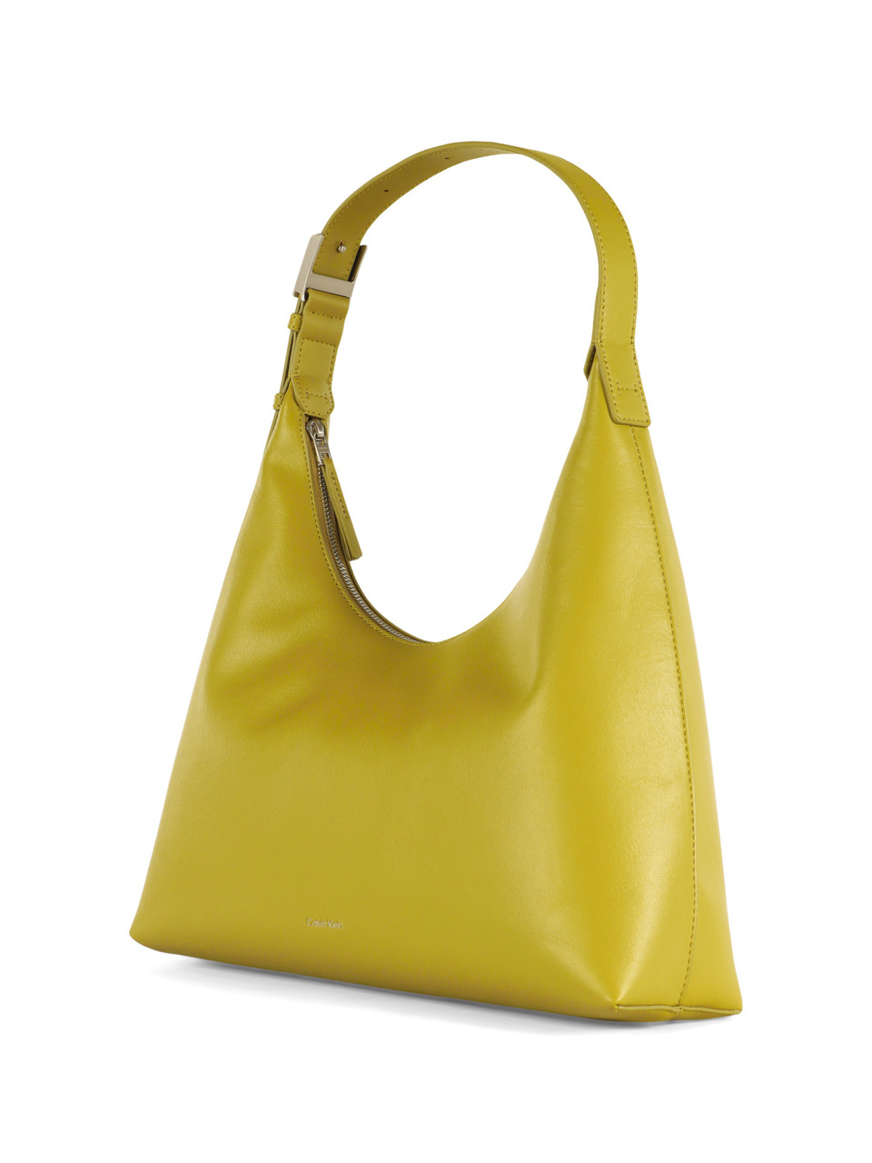 VERDE | Borsa a spalla in ecopelle con scritta logo frontale