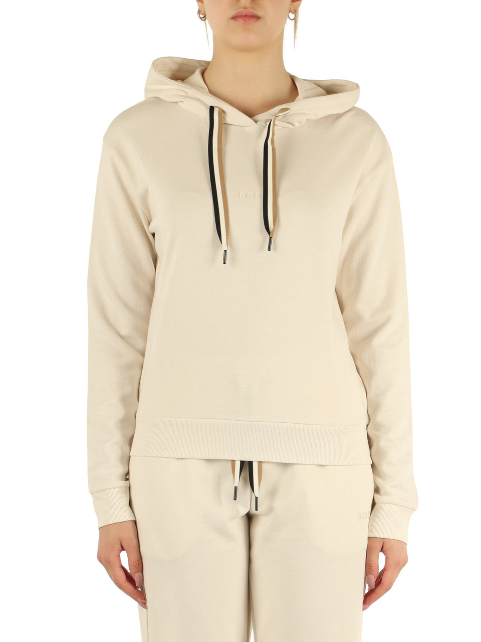 PANNA | HOMEWEAR: Felpa con cappuccio in cotone e lyocell
