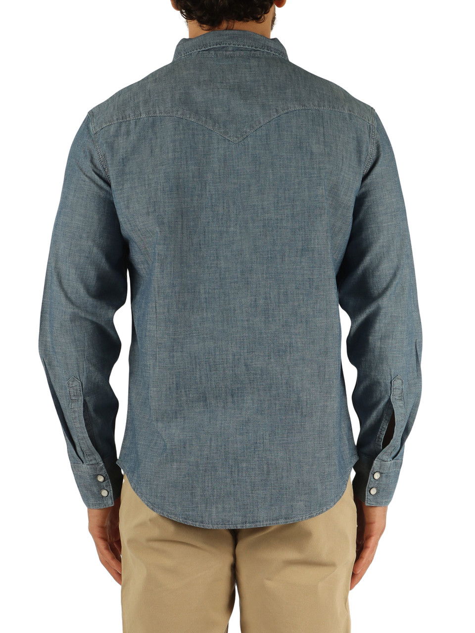 BLU | Camicia The Barstow Western Standard fit in denim leggero
