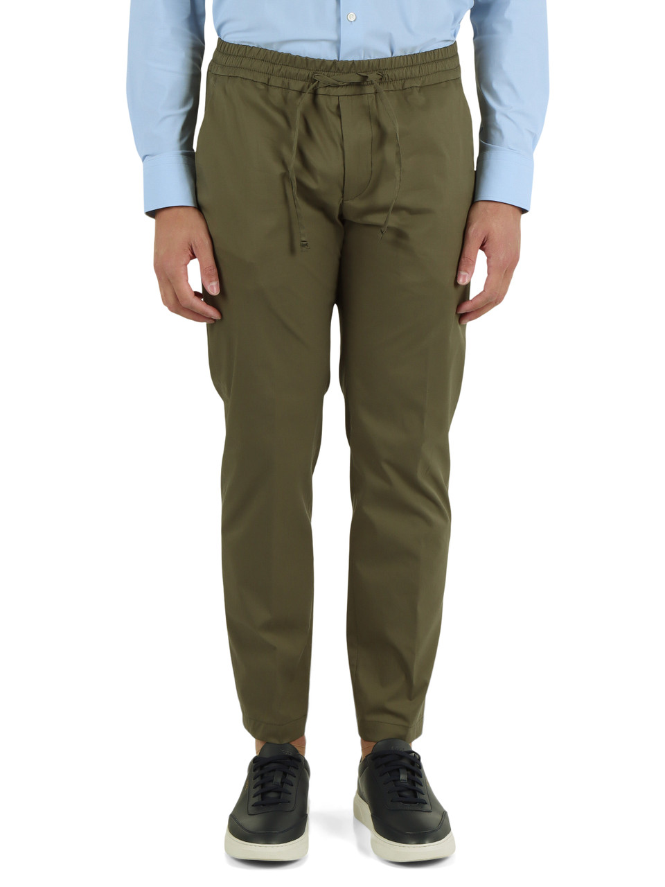 VERDE | Pantalone in misto cotone MC-ADAM/3945 DYNAMIC