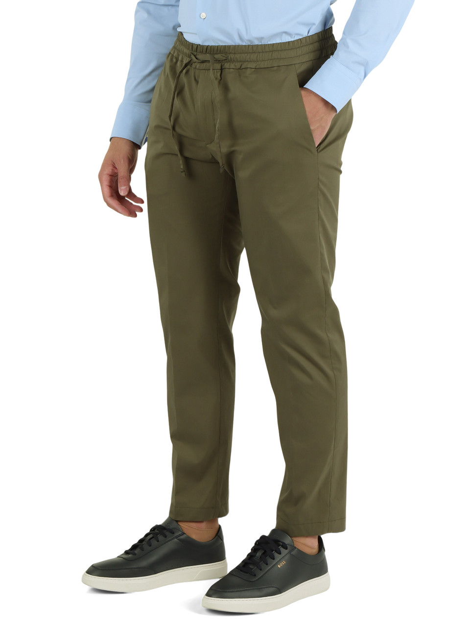 VERDE | Pantalone in misto cotone MC-ADAM/3945 DYNAMIC