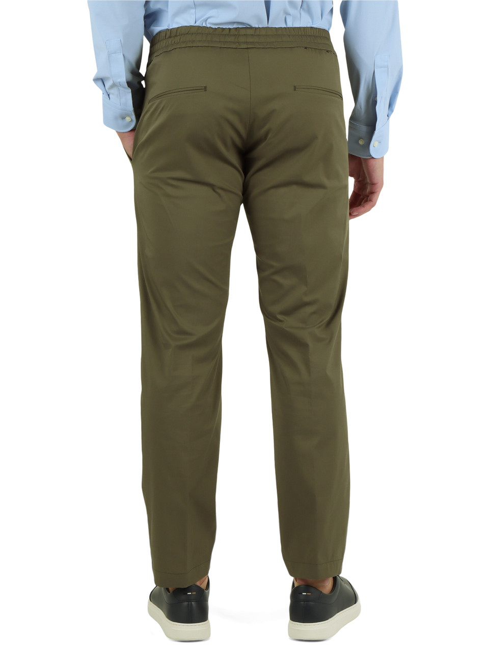 VERDE | Pantalone in misto cotone MC-ADAM/3945 DYNAMIC