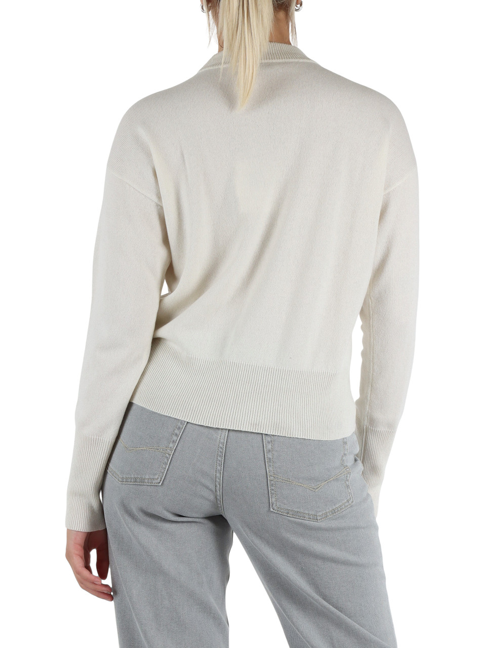 SAHNE | Rundhalspullover aus reiner Wolle, Seide und Kaschmir