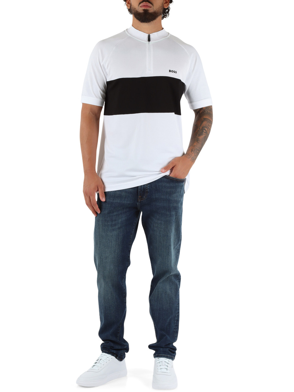 BIANCO | T-shirt regular fit in misto cotone