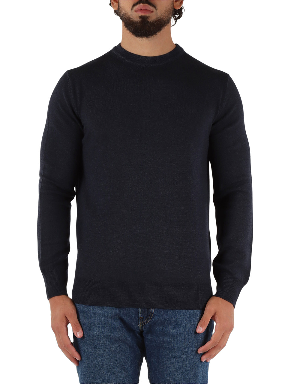 BLU | Maglia girocollo in lana vergine BLU | Maglia girocollo in lana vergine