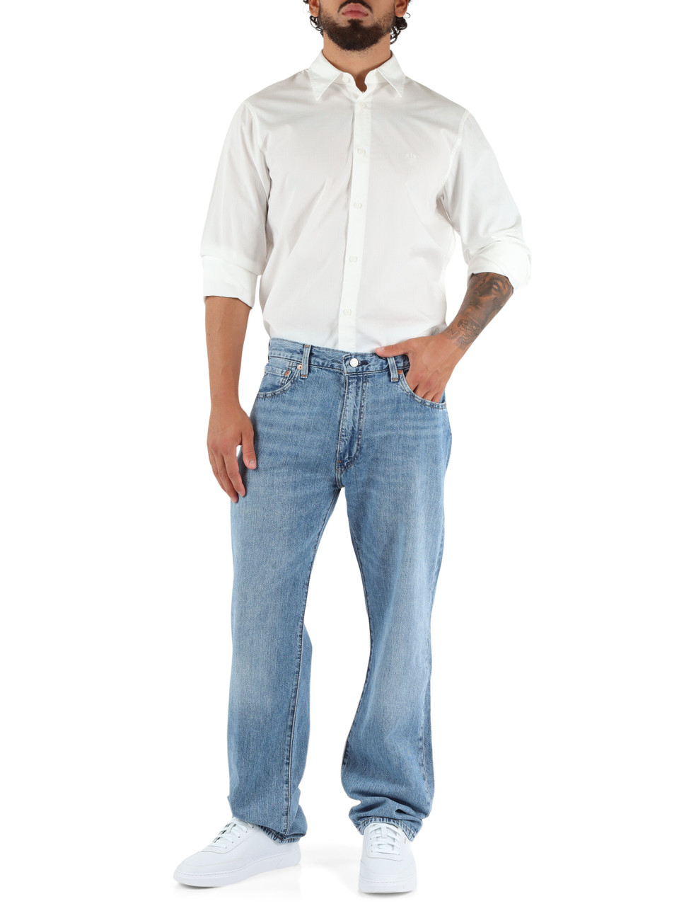 BLU CHIARO | Pantaloni jeans cinque tasche 555 Relaxed Straight