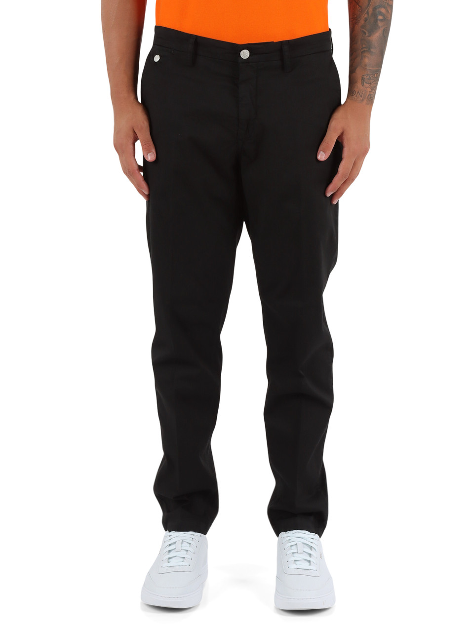 NERO | Pantalone chino BENNI regular fit in cotone stretch