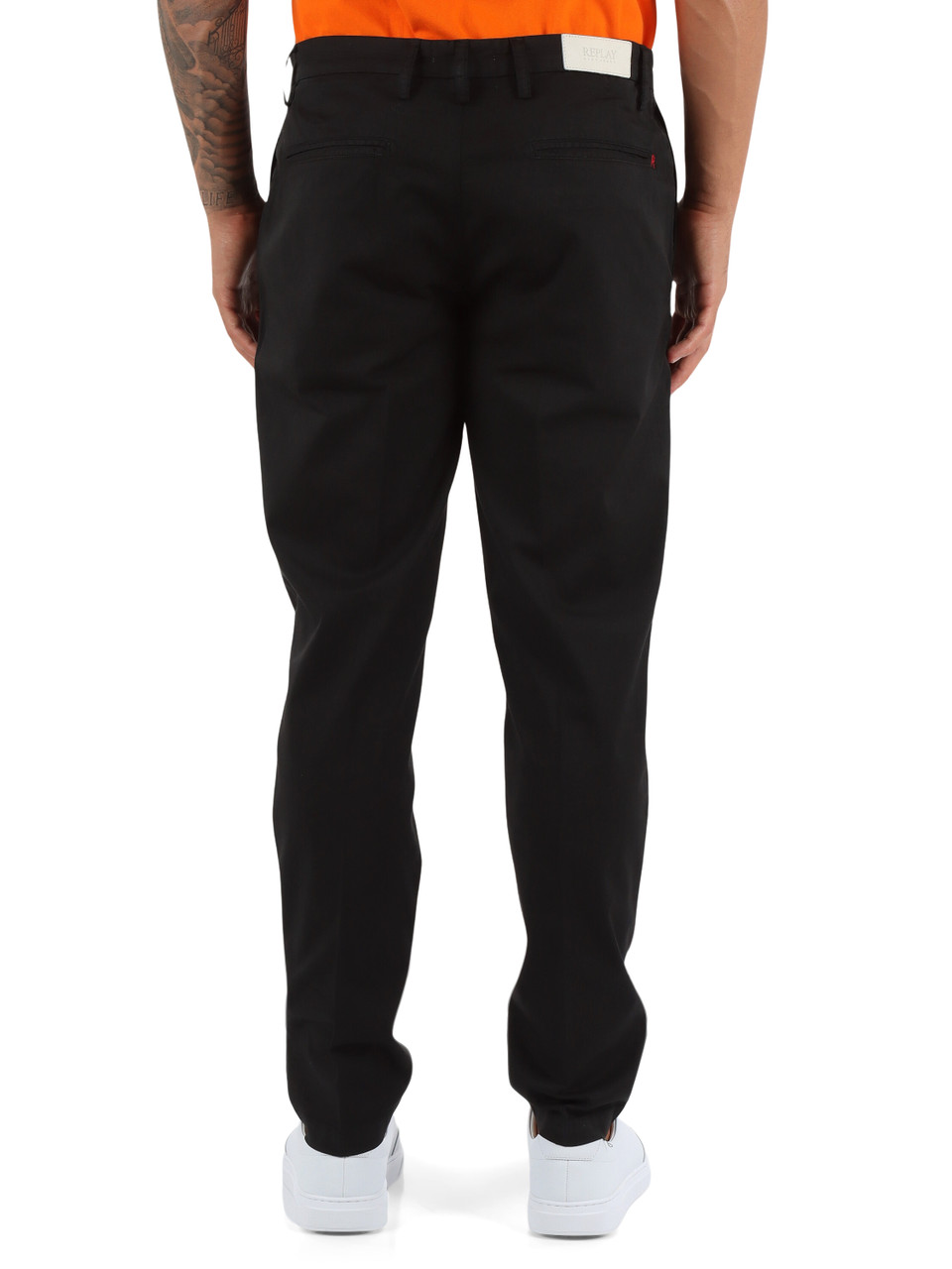 NERO | Pantalone chino BENNI regular fit in cotone stretch