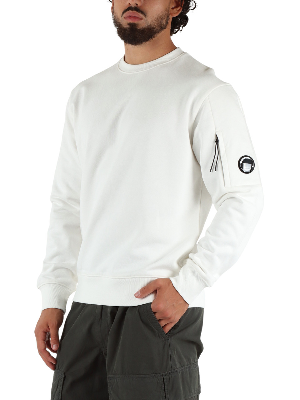 PANNA | Felpa girocollo con inserto stampa logo PANNA | Felpa girocollo con inserto stampa logo