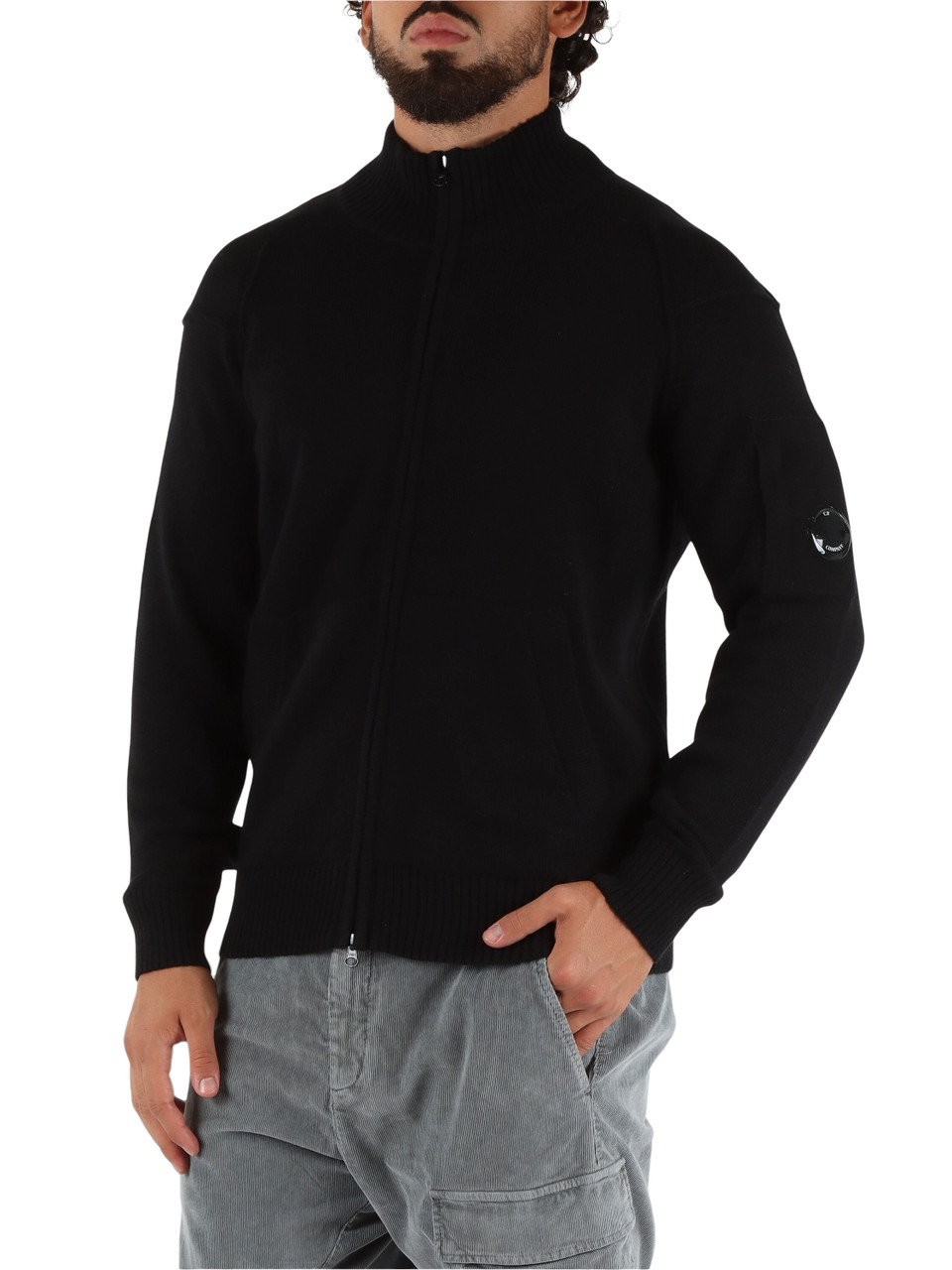 NERO | Cardigan con zip in misto lana NERO | Cardigan con zip in misto lana