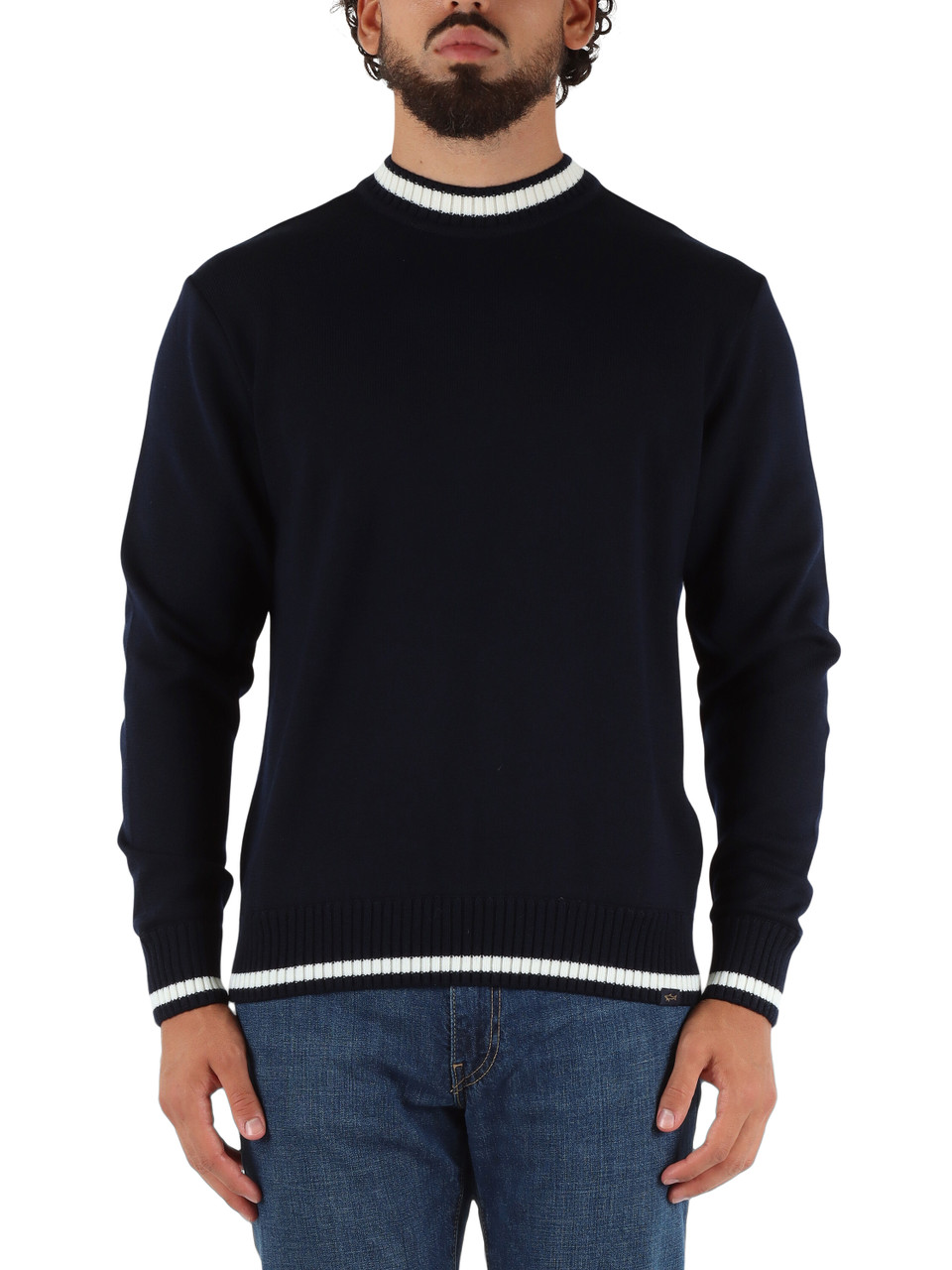 BLU SCURO | Maglia girocollo in lana vergine BLU SCURO | Maglia girocollo in lana vergine