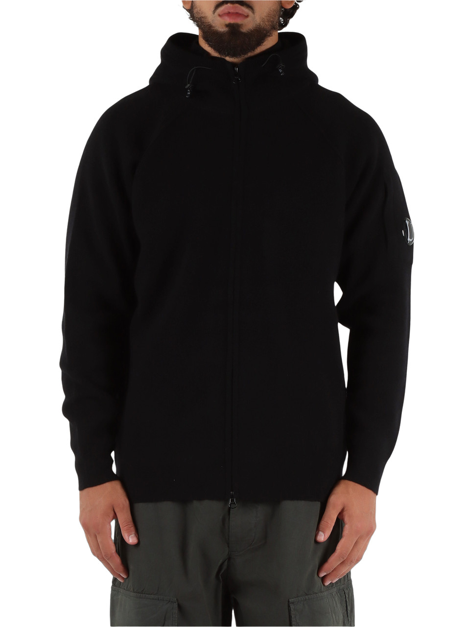 NERO | Cardigan con zip e cappuccio in misto lana NERO | Cardigan con zip e cappuccio in misto lana