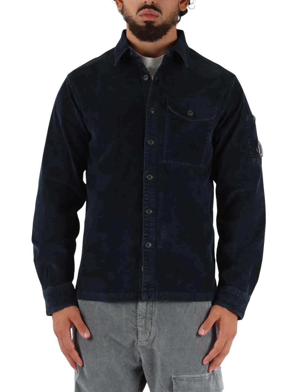 BLU SCURO | Overshirt in corduroy